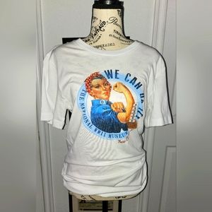 NWT The National WWII Museum We Can Do It Rosie the Riveter T Shirt Unisex Small